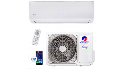Кондиціонер GREE GWH12QC-K3DNB6G Smart DC inverter + Wi-Fi (-20°C +43°C )  +зимовий комплект